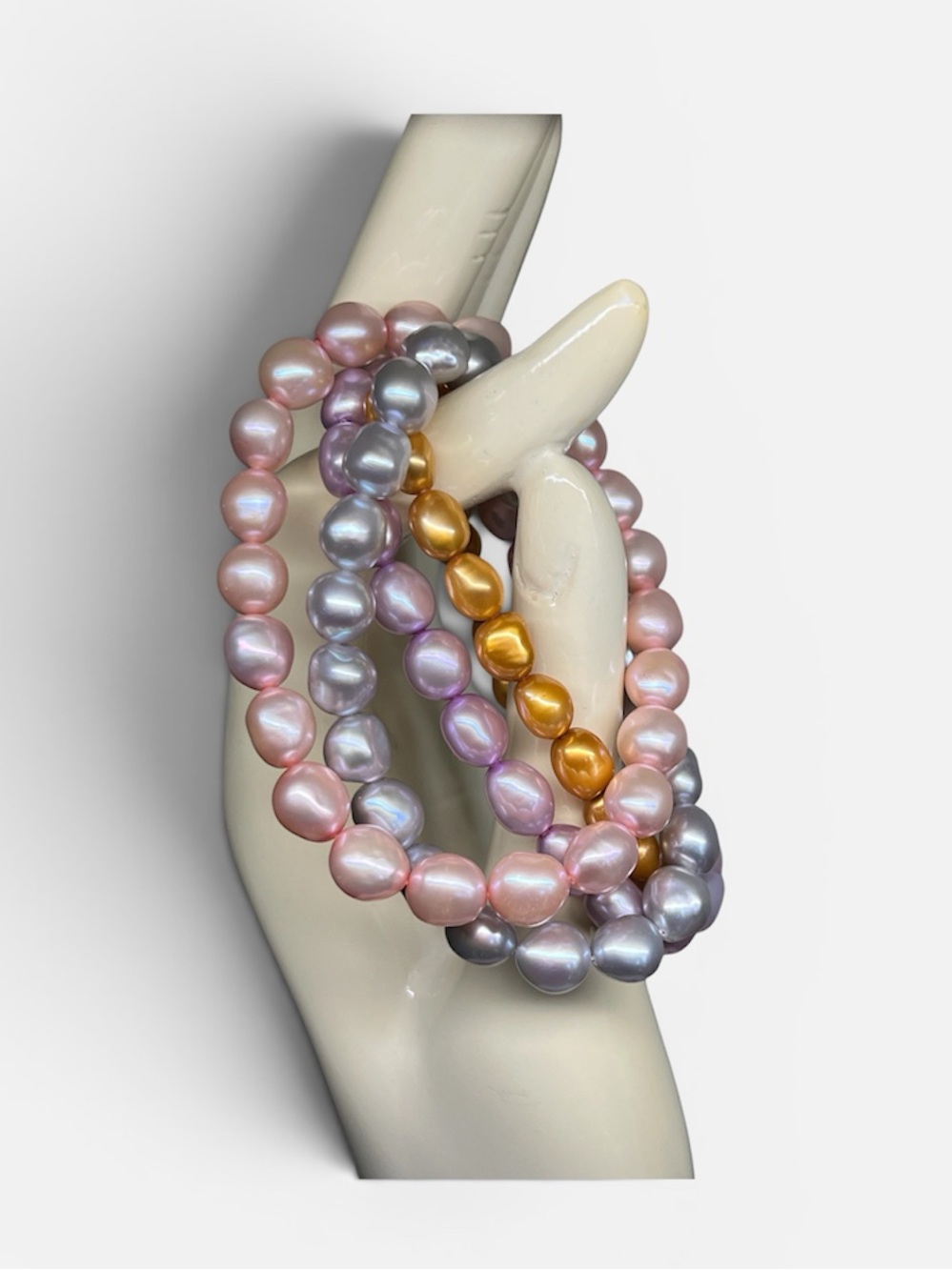 Honora Multicolor Pearl Stretch Bracelet Set of 4